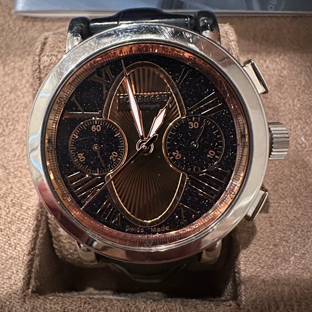 Men's/womens stainless steel/ rose gold face